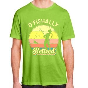 Ofishally Retired Fishing Retirement Adult ChromaSoft Performance T-Shirt