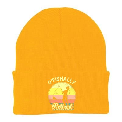 Ofishally Retired Fishing Retirement Knit Cap Winter Beanie