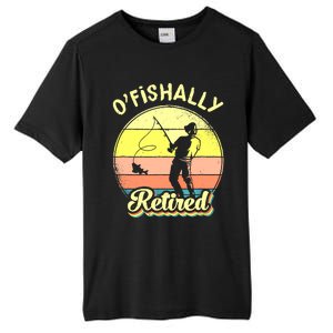 Ofishally Retired Fishing Retirement Tall Fusion ChromaSoft Performance T-Shirt