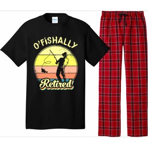 Ofishally Retired Fishing Retirement Pajama Set