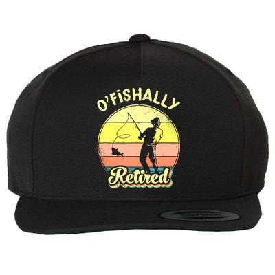 Ofishally Retired Fishing Retirement Wool Snapback Cap