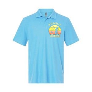 Ofishally Retired Fishing Retirement Softstyle Adult Sport Polo