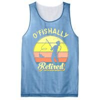 Ofishally Retired Fishing Retirement Mesh Reversible Basketball Jersey Tank