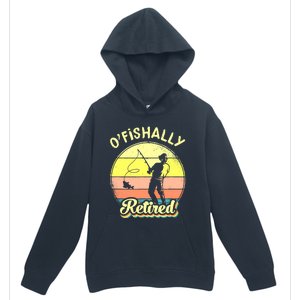 Ofishally Retired Fishing Retirement Urban Pullover Hoodie