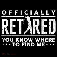 Officially Retired Golf Dad Golfing Retirement Golfer Women's V-Neck T-Shirt