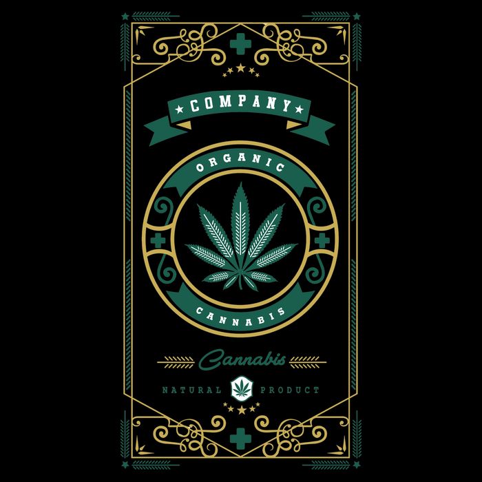 Organic Cannabis Medical Marijuana Flatbill Hat