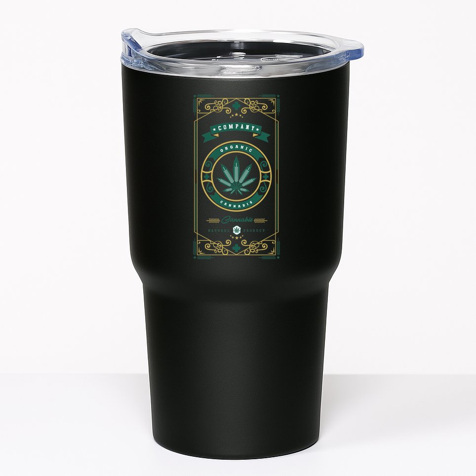 Organic Cannabis Medical Marijuana Tumbler