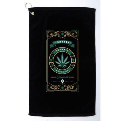 Organic Cannabis Medical Marijuana Platinum Collection Golf Towel