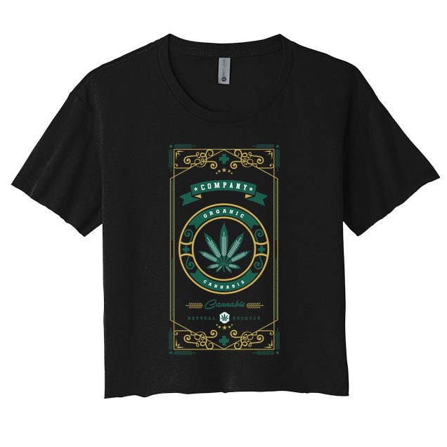 Organic Cannabis Medical Marijuana Crop Top