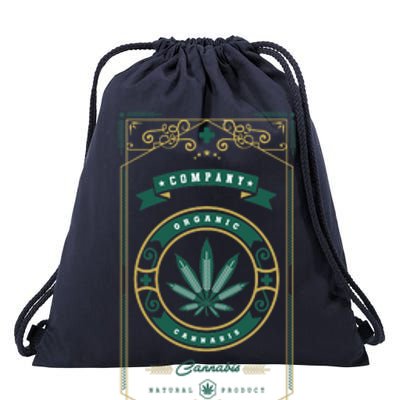 Organic Cannabis Medical Marijuana Drawstring Bag