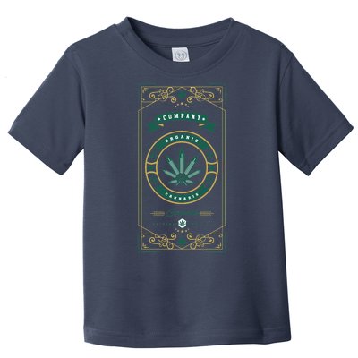 Organic Cannabis Medical Marijuana Toddler T-Shirt