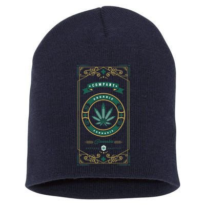 Organic Cannabis Medical Marijuana Short Acrylic Beanie