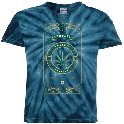 Organic Cannabis Medical Marijuana Kids Tie-Dye T-Shirt