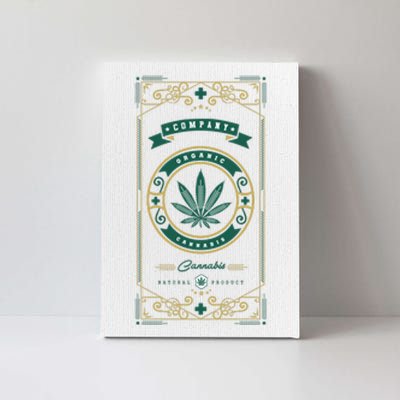 Organic Cannabis Medical Marijuana Canvas