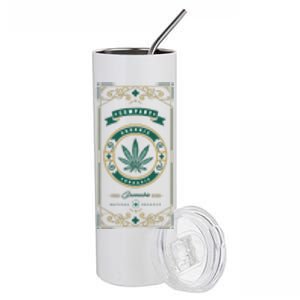 Organic Cannabis Medical Marijuana Stainless Steel Tumbler