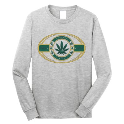 Organic Cannabis Medical Marijuana Gold Seal Long Sleeve Shirt