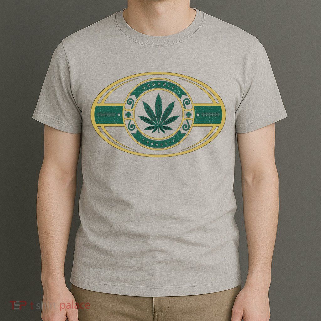 Organic Cannabis Medical Marijuana Gold Seal T-Shirt
