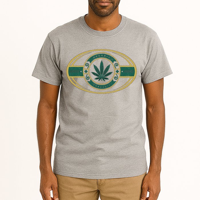 Organic Cannabis Medical Marijuana Gold Seal Tall T-Shirt