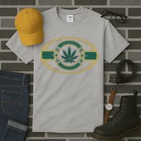 Organic Cannabis Medical Marijuana Gold Seal Tall T-Shirt