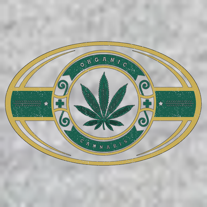 Organic Cannabis Medical Marijuana Gold Seal Tall T-Shirt