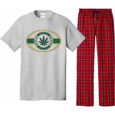 Organic Cannabis Medical Marijuana Gold Seal Pajama Set