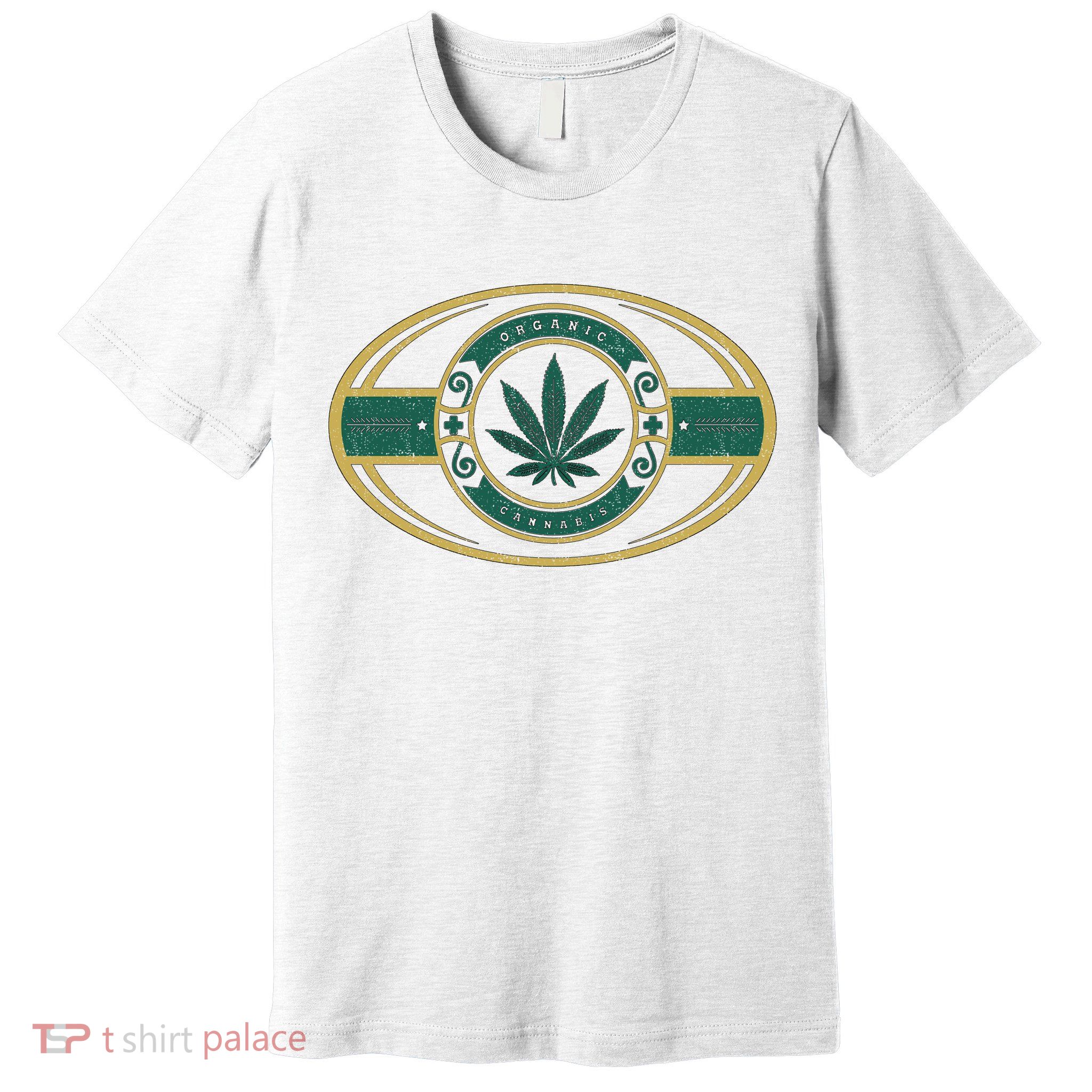 Organic Cannabis Medical Marijuana Gold Seal Premium T-Shirt