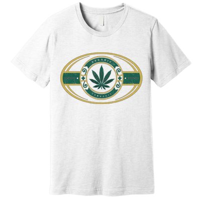 Organic Cannabis Medical Marijuana Gold Seal Premium T-Shirt