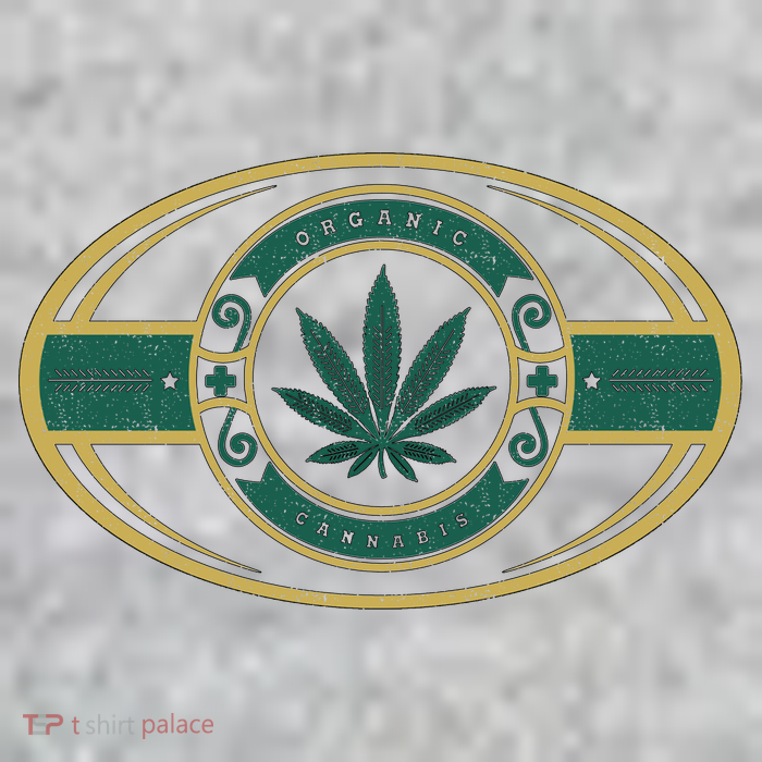 Organic Cannabis Medical Marijuana Gold Seal Premium T-Shirt
