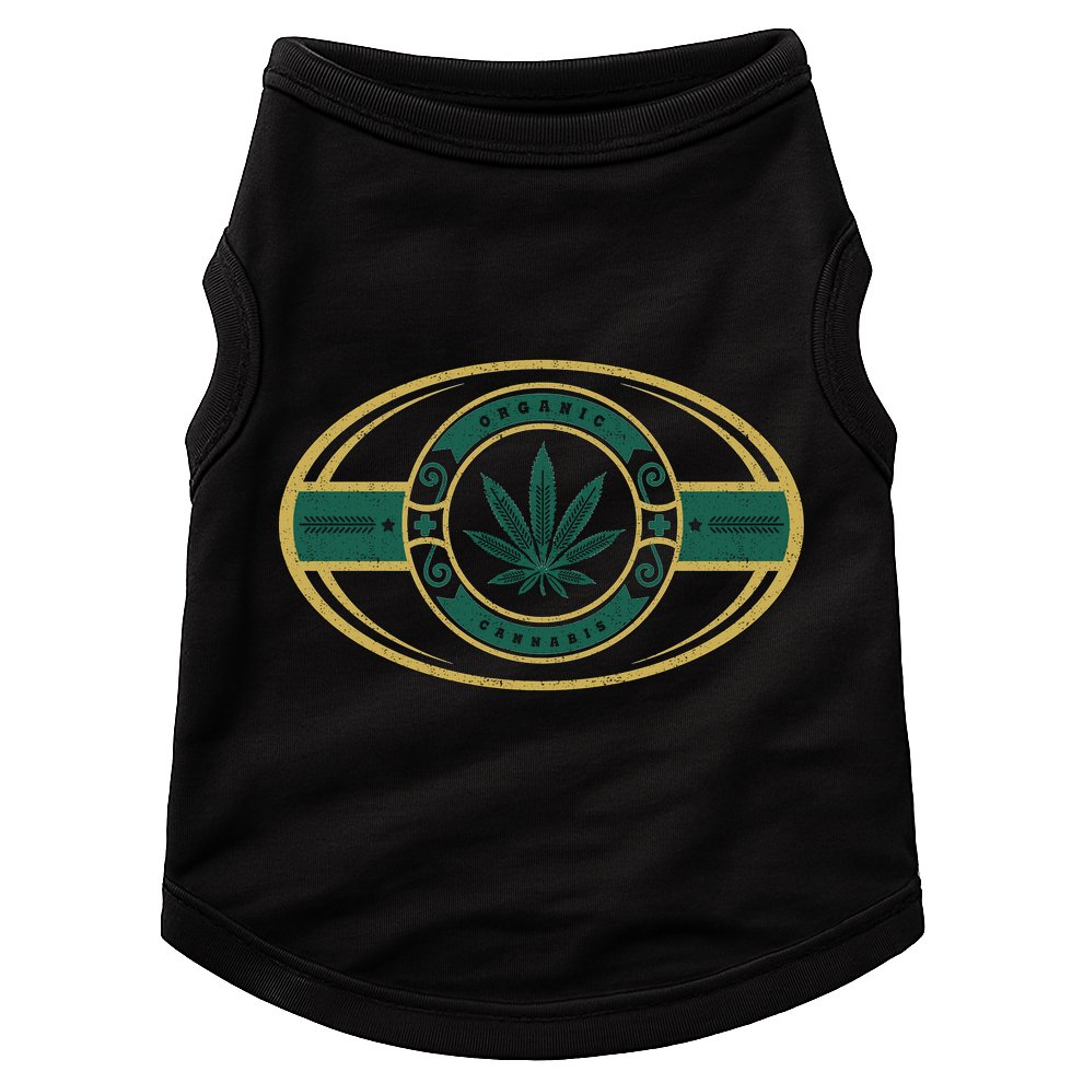 Organic Cannabis Medical Marijuana Gold Seal Doggie Tank