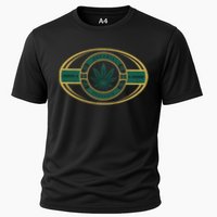 Organic Cannabis Medical Marijuana Gold Seal Performance Shirt