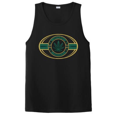 Organic Cannabis Medical Marijuana Gold Seal PosiCharge Competitor Tank