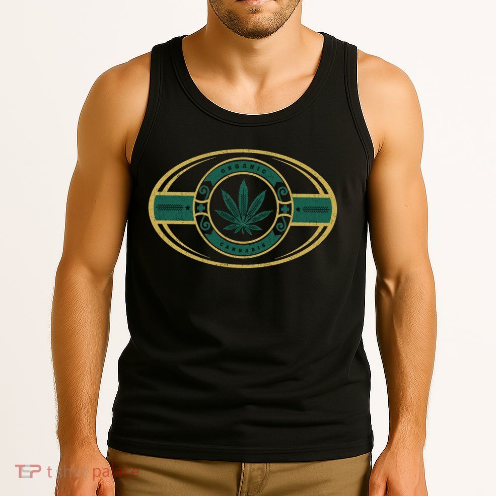Organic Cannabis Medical Marijuana Gold Seal Tank Top