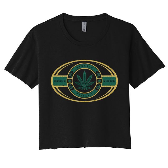 Organic Cannabis Medical Marijuana Gold Seal Crop Top