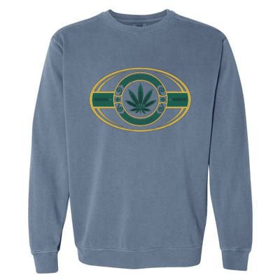 Organic Cannabis Medical Marijuana Gold Seal Garment-Dyed Sweatshirt