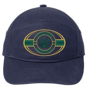 Organic Cannabis Medical Marijuana Gold Seal 7-Panel Snapback Hat