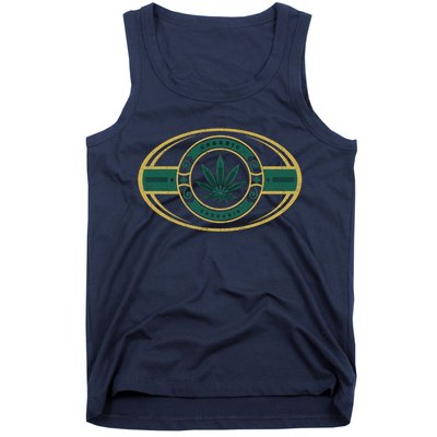 Organic Cannabis Medical Marijuana Gold Seal Tank Top