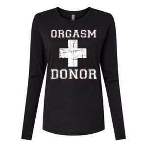 Orgasm Donor Womens Cotton Relaxed Long Sleeve T-Shirt