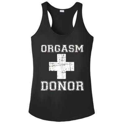 Orgasm Donor Ladies PosiCharge Competitor Racerback Tank