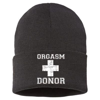 Orgasm Donor Sustainable Knit Beanie