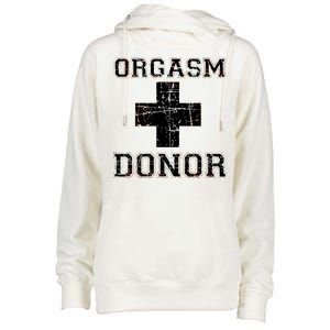 Orgasm Donor Womens Funnel Neck Pullover Hood