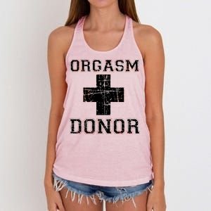 Orgasm Donor Women's Knotted Racerback Tank