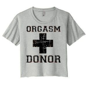 Orgasm Donor Women's Crop Top Tee