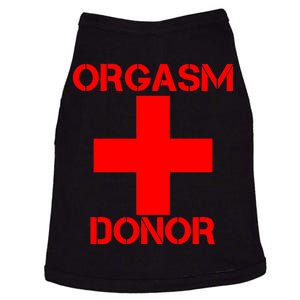 Orgasm Donor Red Imprint Doggie Tank