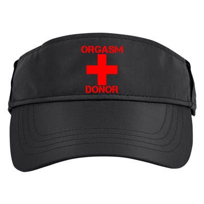 Orgasm Donor Red Imprint Adult Drive Performance Visor