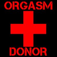 Orgasm Donor Red Imprint Womens Tank Top