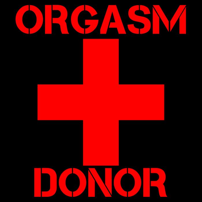 Orgasm Donor Red Imprint Womens Tank Top