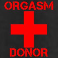 Orgasm Donor Red Imprint Golf Towel