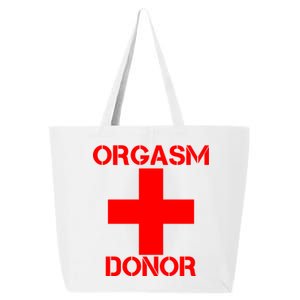 Orgasm Donor Red Imprint 25L Jumbo Tote