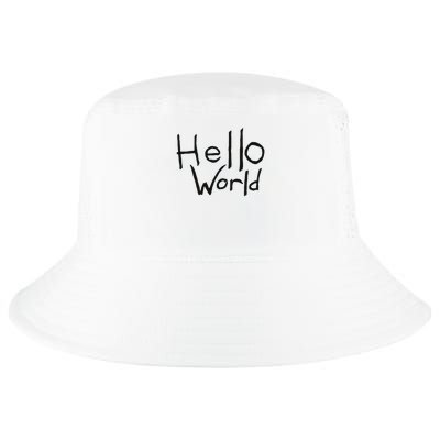 Omnis Robotman 'hello World' Men's Blue Cotton 100  Cool Comfort Performance Bucket Hat