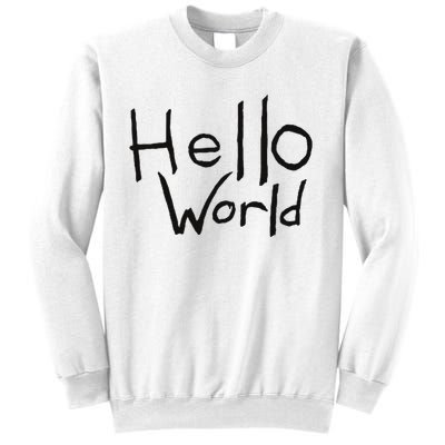 Omnis Robotman 'hello World' Men's Blue Cotton 100  Sweatshirt